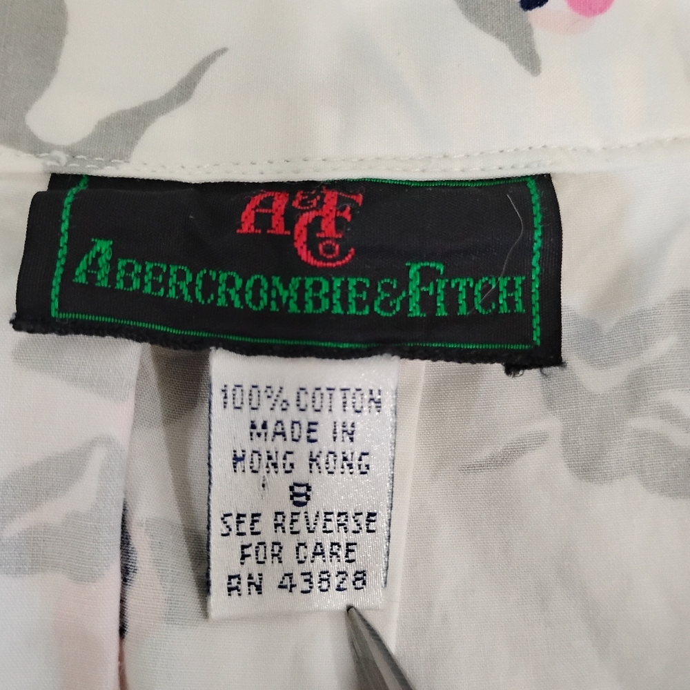 VINTAGE ABERCROMBIE & FITCH COTTON SKIRT - Picture 5 of 8